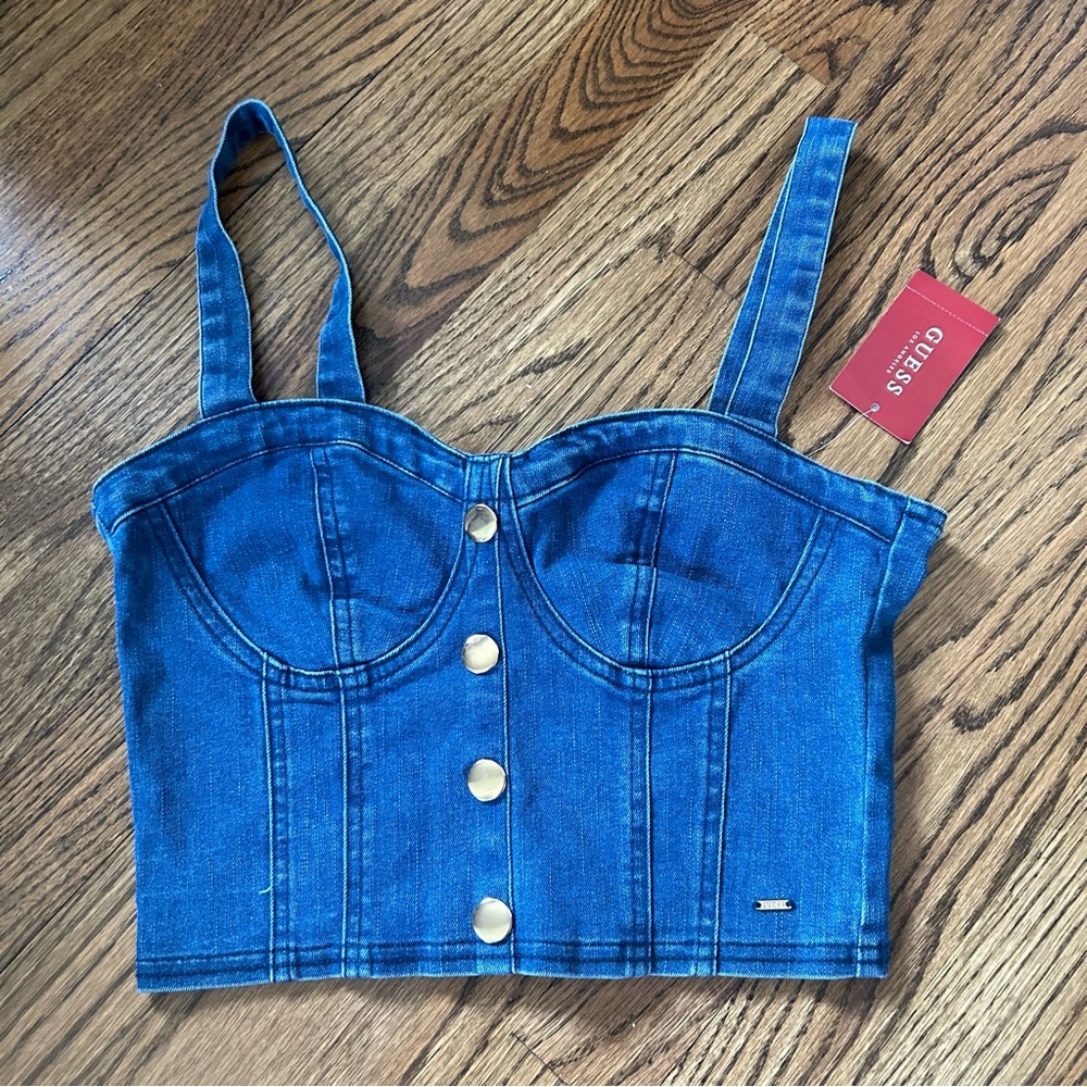 NWT GUESS denim top